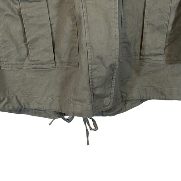 Sanctuary Gray Cotton Blend Casual Classic Full Zip Parka Jacket Women Sz M - Picture 5 of 12